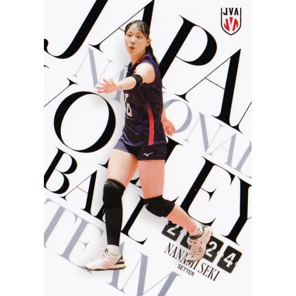 女子バレーボール　関菜々巳　ミニ色紙　直筆サイン入り 箔押しサイン入り] SP-04 関菜々巳 (スペシャル