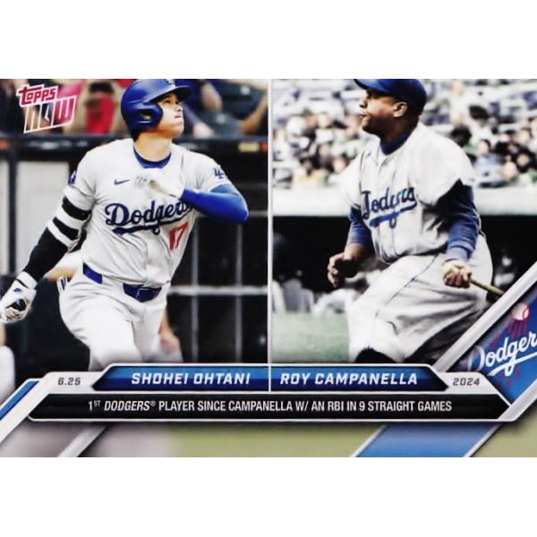 347【大谷翔平xロイ・キャンパネラ】2024 MLB TOPPS NOW [2024.6.25] 9
