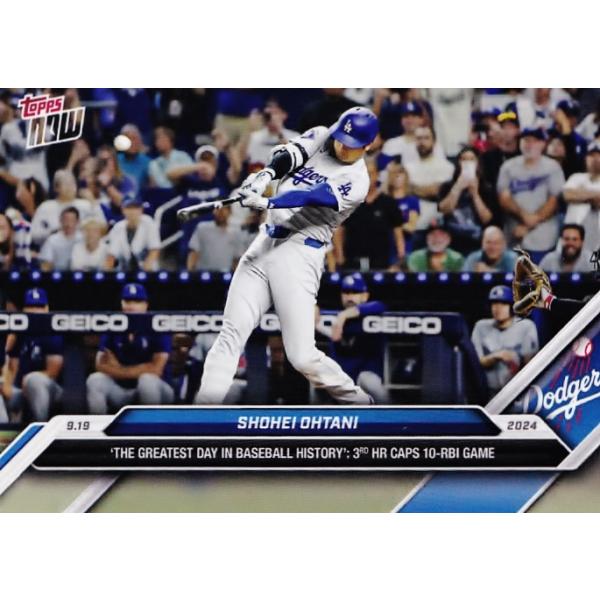 NEW]723【大谷翔平/ドジャース】2024 MLB TOPPS NOW  [2024.9.19]「野球史上最高の日」1試合3HR＆10打点、51HR-51盗塁に到達(PR:68290) : 24tnmlb-723 : スポーツ カード ジャンバラヤ - 通販 - Yahoo!ショッピング