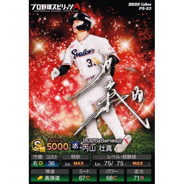 53 【内山壮真/東京ヤクルトスワローズ】カルビー 2025 ポテトチップス