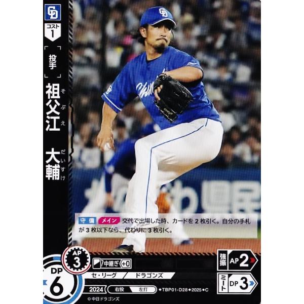 祖父江大輔　ホームユニホーム　Mサイズ　中日ドラゴンズ　2025年 jambalaya_25docd-28