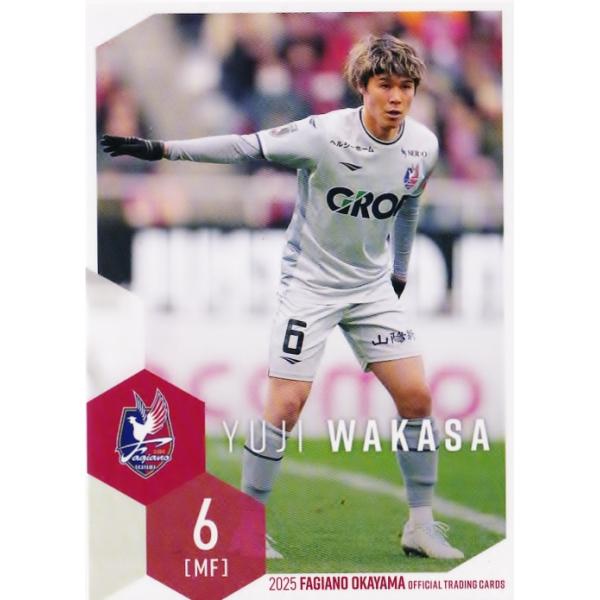 7 【輪笠祐士】[クラブ発行]2025 ファジアーノ岡山 オフィシャルカード