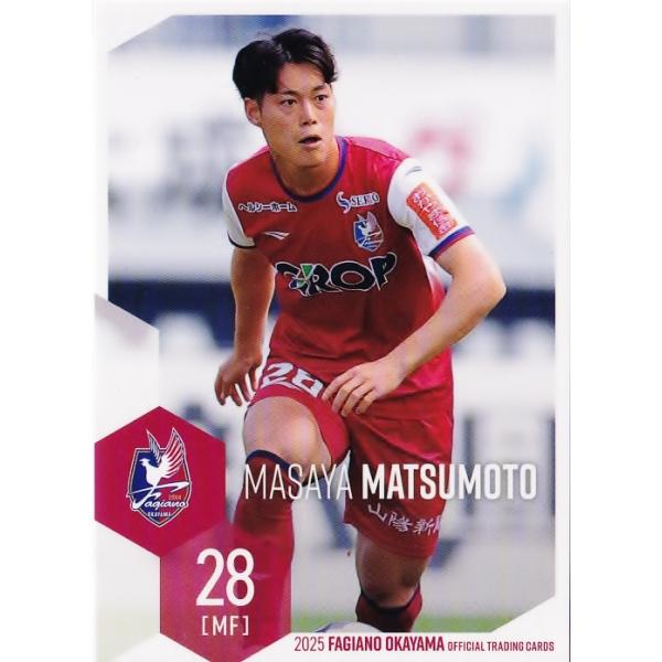 25 【松本昌也】[クラブ発行]2025 ファジアーノ岡山 オフィシャル