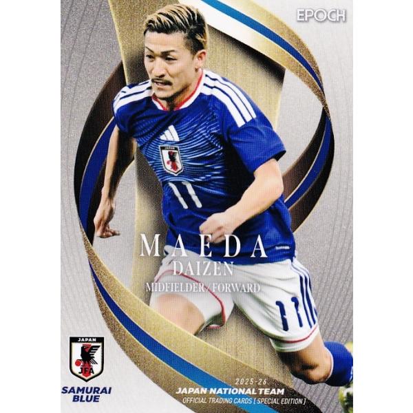 17 【前田大然/セルティック】エポック2025-26 サッカー日本代表 スペシャルエディション レギュラー [SAMURAI BLUE]