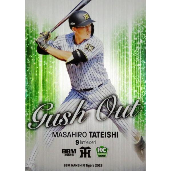 2026 阪神タイガース 立石正広　ユニホーム　M 完売品 GO1 【立石正広(ROOKIE)】BBM 阪神タイガース 2026 [Gush Out