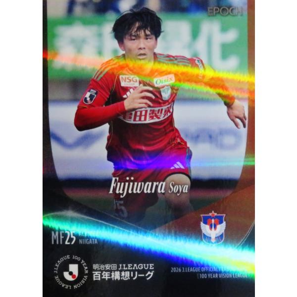 135 【藤原奏哉/アルビレックス新潟】エポック 2026 明治安田Ｊリーグ百年構想リーグ オフィシャルカード レギュラーパラレル