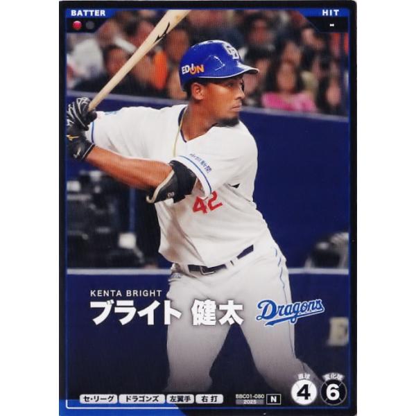 80 【ブライト健太/中日ドラゴンズ】バンダイ 2026 プロ野球ファン