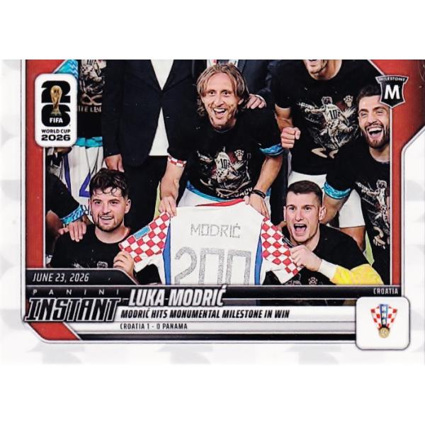 104【Luka Modric/クロアチア代表】2026 Panini Instant FIFA World Cup [2026.6.23] 史上4人目となる代表200キャップを達成(PR:1040)※日本未発売