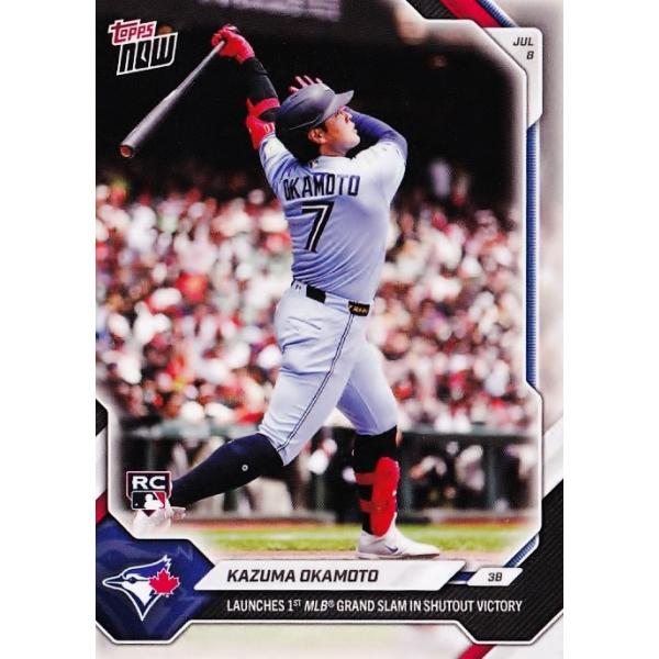 430【岡本和真(ROOKIE)/ブルージェイズ】2026 MLB TOPPS NOW [2026.7.8] MLB移籍後初の満塁ホームラン(PR:5140)