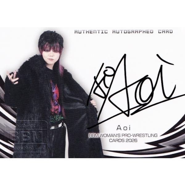 Aoi】BBM 女子プロレスカード 2026 [直筆サインカード] 100枚限定 (068