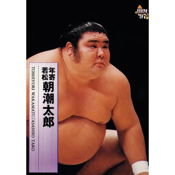 102 【年寄・若松 朝潮】BBM 1997 大相撲カード レギュラー [年寄(部屋)カード]