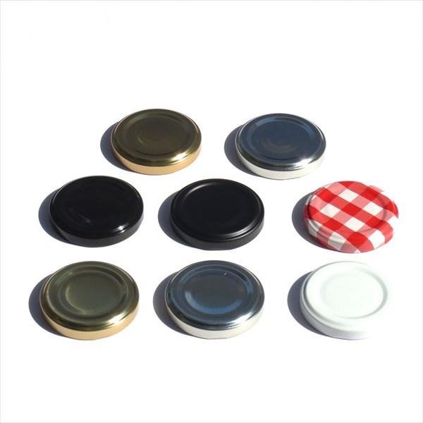 外径：５０ｍｍ高さ：９ｍｍジャム瓶用のツイストキャップ単品です。当店のジャム瓶他ガラス瓶は基本的に蓋付きで販売しております。予備や交換用など追加が必要な場合にご利用下さい。勿論キャップ単品でのご注文も歓迎です！セーフティボタン付は充填時に脱...