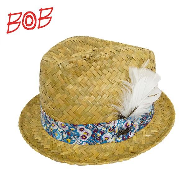 Bob Company ボブカンパニー ストローハット メンズ ベージュ 麦わら帽子 中折れハット イタリア製 Oceans掲載 ブランド ギフト プレゼント Sme Md