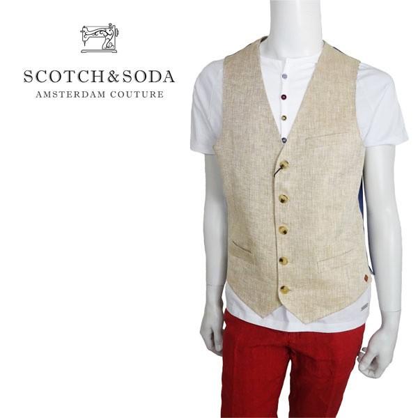 Scotch Soda スコッチ ソーダ ジレ メンズ 292 51722 ベージュ Scotch Soda スコッチ ソーダ ジレ メンズ 292 51722 ベージュ