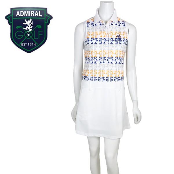 大人気商品 Golf ゴルフ Jam ワンピース Adla849 アドミラル 吸水速乾 ホワイト Admiral ゴルフウェア ヤシノキボーダー 堀琴音 レディース Adla849 オレンジ スポーツ 吸水速乾 小平智 22新作