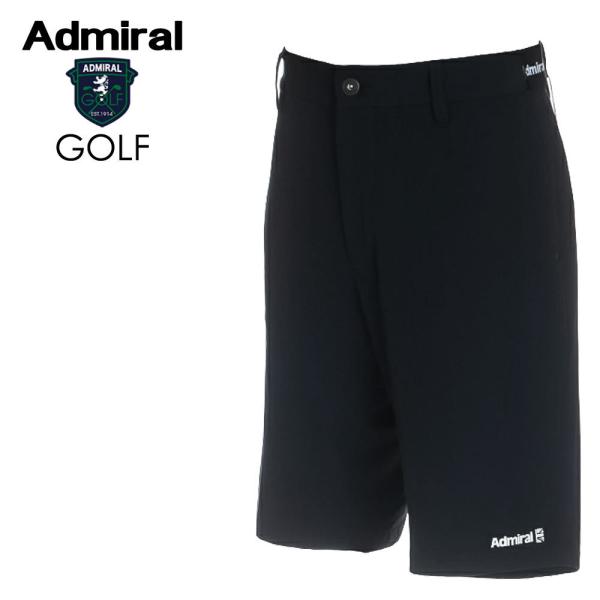 ADMIRAL GOLF アドミラルゴルフ ベーシック ショートパンツ メンズ ADMA213 ブラック ショーツ ハーフパンツ 吸水速乾 短パン