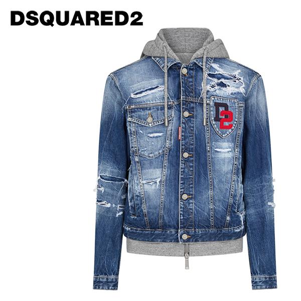 DSQUARED2 ディースクエアード フード付き デニムジャケット DSQUARED2 ディースクエアード フード付き デニムジャケット