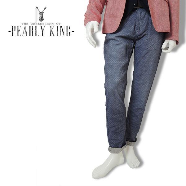 60 Off 16春夏 Pearly King パーリーキング パンツ メンズ Hue Blue 28 29 30 31 34 36 コットン トラウザー チノストレッチ テーパー Sagaretxe Net