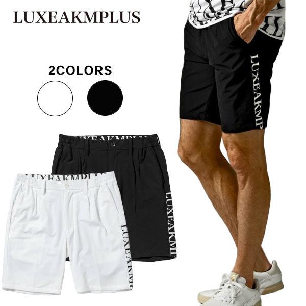LUXEAKMPLUS 新品 ゴルフ サイドロゴ スーパーストレッチ ショーツ LUXEAKMPLUS / ゴルフ サイドロゴ スーパーストレッチ ショーツ M