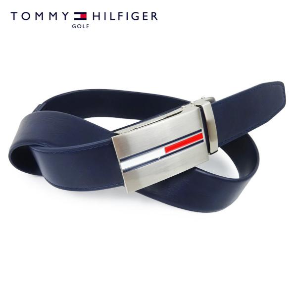 TOMMY HILFIGER GOLFトミーヒルフィガーゴルフ STRETCH SLIDE LOCK BELT メンズ THMB0FV1  ストレッチスライドロックベルト ネイビー フリーサイズ(ギフト)