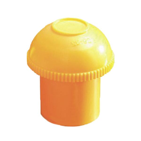 単管キャップ（デーキャップ・キャッピカ）黄色200個セット。反射シールなし。Φ48.6パイプ用。AR-0101 樹脂製 鉄筋兼用,仮設資材（アラオ）