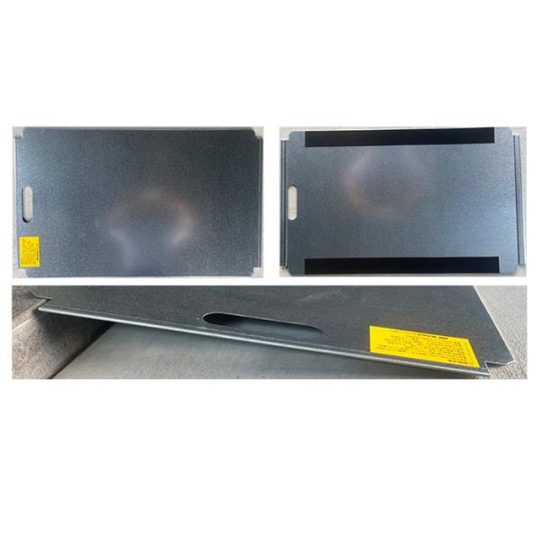 送料別途 SNT 段差スロープ板 1枚 溶融亜鉛メッキ（SGHC)鋼板 DSA-4575 750×450mm 板厚2.3mm 強度確認350kg（2点圧縮）　段差解消 スチール　鉄製 鉄板