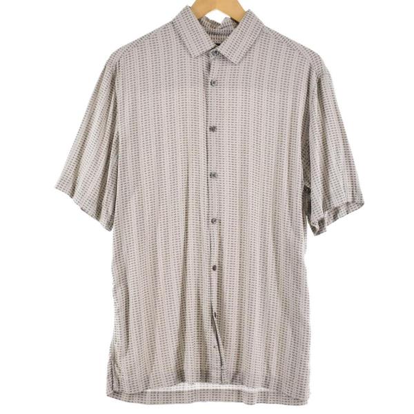 古着 ALFANI 総柄 半袖 レーヨンシャツ メンズM /eaa250566 古着 ALFANI 総柄 半袖 レーヨンシャツ メンズM /eaa250566