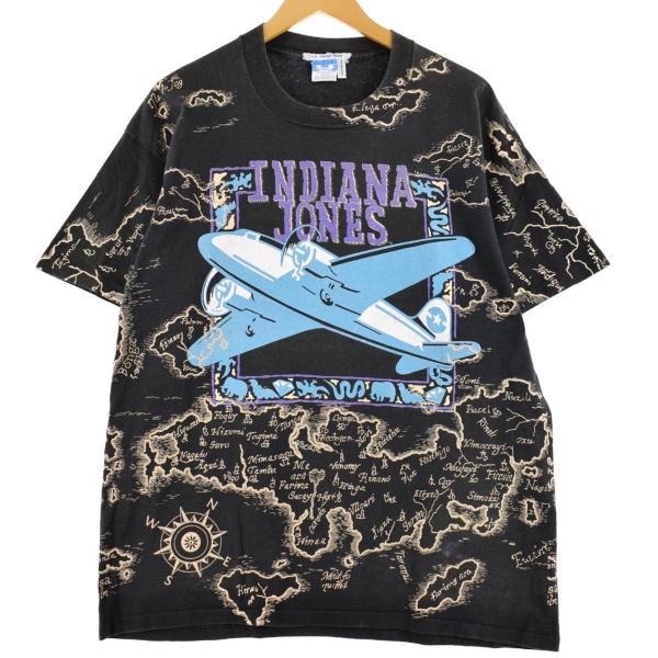 80年代 ディズニー DISNEY INDIANA JONES インディジョーンズ 総柄