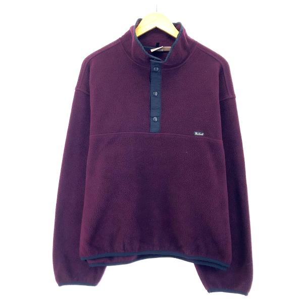 USA製！！【Woolrich ウールリッチ】ハーフジップナイロンプルオーバー WOOLRICH（ウールリッチ） 古着 ハーフスナップ フリースプルオーバー