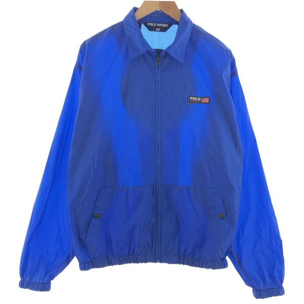 希少◎ 90s〜 Polo Ralph Lauren スポーツジャケット 90s POLO SPORT Zip Up Cotton Jacket トリコ L ポロスポーツ コットン