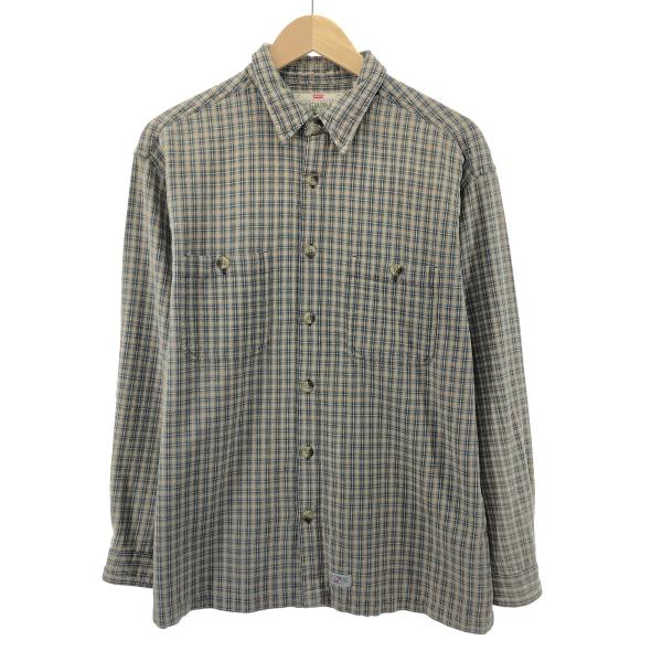 90s LEVI'S リーバイス　ノーカラー　チェックシャツ　長袖　シャツ 5509228e715d15edee1e35cf224a9d
