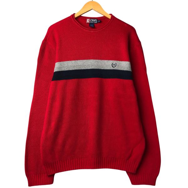 古着 90年代 ラルフローレン Ralph Lauren CHAPS チャップス ロールネック コットンニットセーター メンズL相当 ヴィンテージ /eaa399700 古着 90年代 ラルフローレン Ralph Lauren CHAPS チャップス ロール