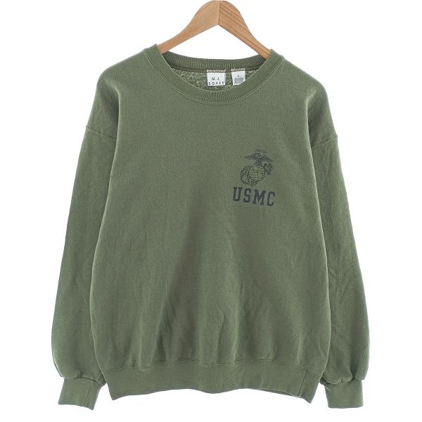 ✅️ USA製 SOFFE ビンテージ 1980-90年代 スウェット ARMY 古着 90年代 M.J.SOFFE USMC アメリカ海兵隊 スウェットシャツ