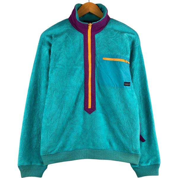 レア 80s 三角タグ USA製 パタゴニア ハーフジップ シンチラフリース 80s パタゴニア PATAGONIA シンチラ フリース スナップT【M】グレー