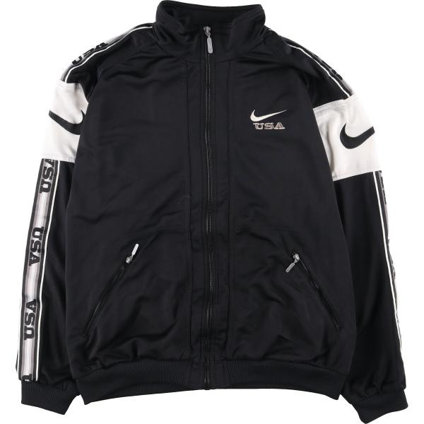 90s NIKE 日本製 ジャージ トラックジャケット レトロ 短丈 ブラック 90s NIKE 日本製 ジャージ トラックジャケット レトロ 短丈 ブラック