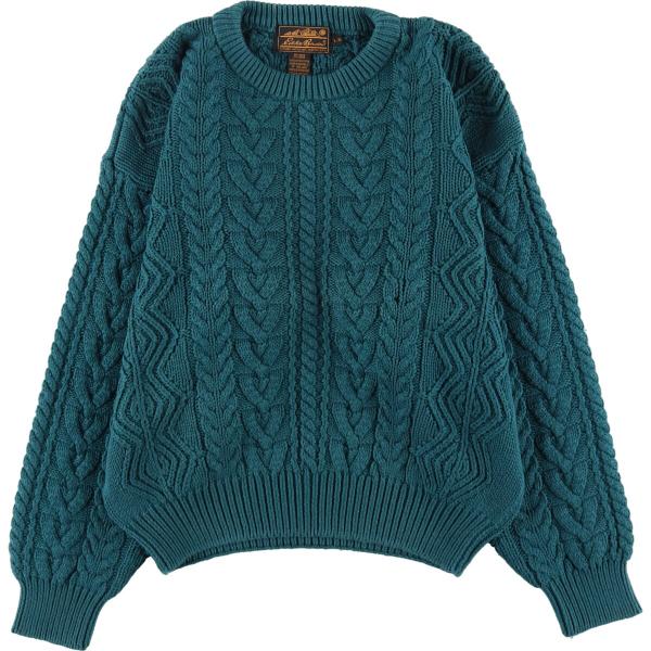80s Eddie Bauer ニット ヴィンテージ フィッシャーマン Eddie Bauer 古着 90年代 エディーバウアー フィッシャーマン