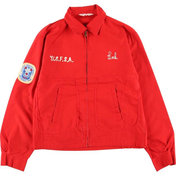 古着 60年代 DAN RIVER チェーン刺? ドリズラージャケット メンズS 