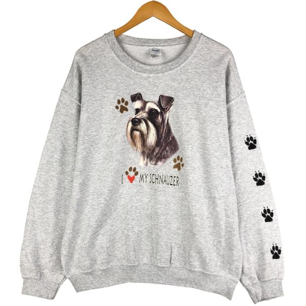 古着 70年代 SCHNAUZER シュナウザー 犬柄 アニマル スウェットシャツ トレーナー レディースS相当 ヴィンテージ/eaa606232 古着 70年代 SCHNAUZER シュナウザー 犬柄 アニマル スウェットシャツ