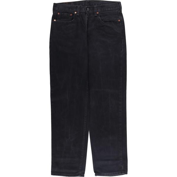 リーバイス 550 ブラック デニム ワイドテーパード 90年代 USA製 Levi's リーバイス 550 ブラックデニムパンツ メンズW33