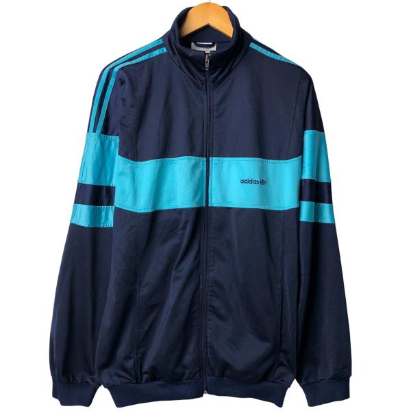 adidas トラックジャケット　90s XL 2XL美品90s】アディダス刺繍トラックジャケット古着ジャージ