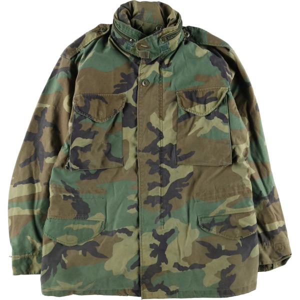 古着 80年代 米軍実品 M-65 迷彩柄 ウッドランドカモ ミリタリー