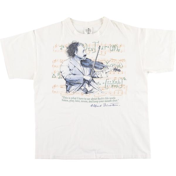 古着 90年代 ANDAZIA EINSTEIN アインシュタイン プリントTシャツ USA 