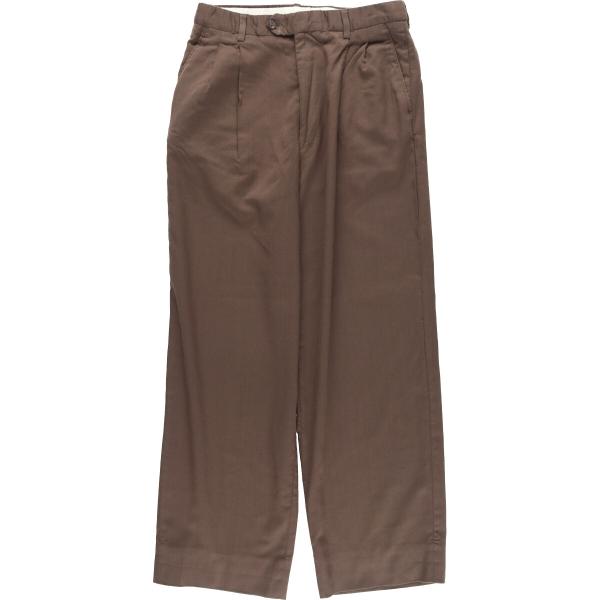 PRONTO-UOMO ツータックウールスラックス　チャコール　30 古着. PRONTO-UOMO ツータックウールスラックス チャコール 30 古着