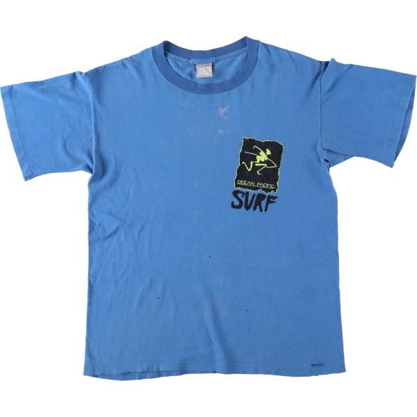 90s ocean pacific オーシャンパシフィック OP Tシャツ 古着 古着 90s OP Ocean Pacific 渦巻 マーブル BIG ロゴ 両面