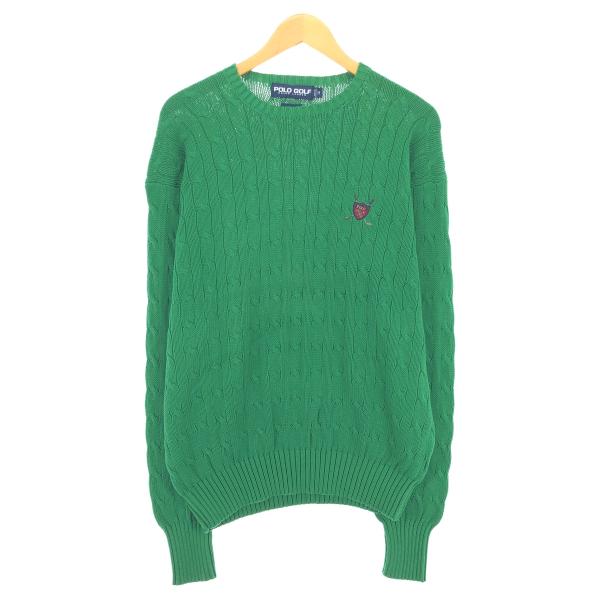 古着 90年代 ラルフローレン Ralph Lauren ポロゴルフ ケーブル