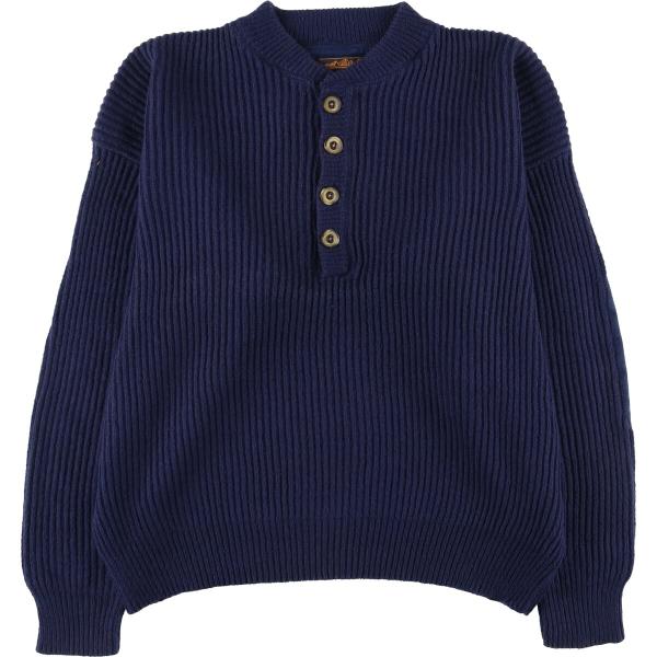 90s USA製 黒タグ エディーバウアー ヘンリーネックロンT カットソー jamtrading1_eaa434456