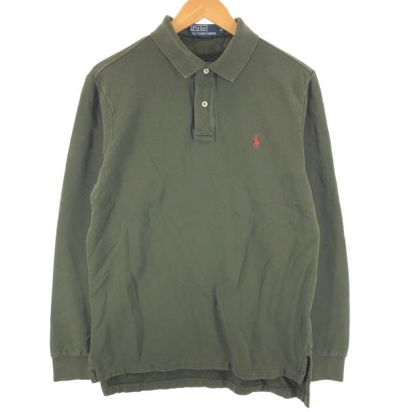 POLO ポロ ラルフローレン スウェット トレーナー シャツ メンズ 古着 古着 ラルフローレン Ralph Lauren POLO by 襟付きハーフボタン