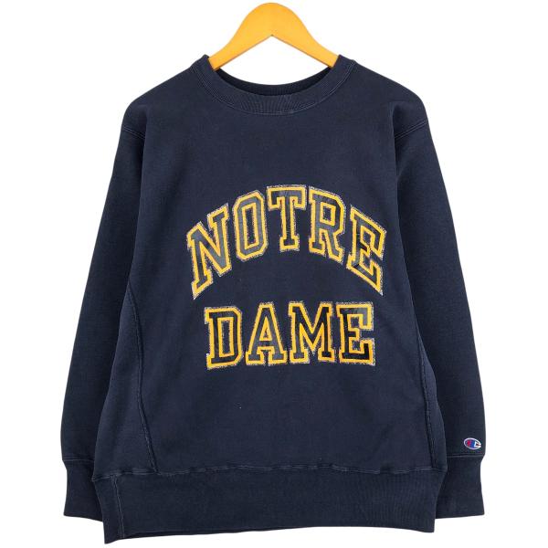 90s Champion ノートルダム トリコタグ Champion（チャンピオン） 古着 80年代 リバースウィーブ トリコタグ