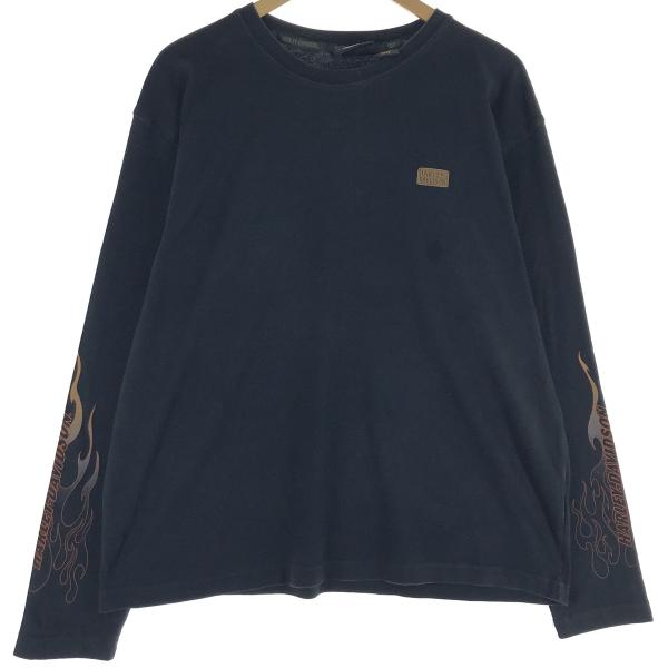 古着 ハーレーダビッドソン Harley-Davidson バックプリント ロングT