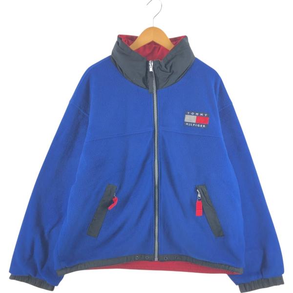 【入手困難XL☆90s】トミーヒルフィガー 刺繍リバーシブルナイロンジャケット 入手困難XL☆90s】トミーヒルフィガー 刺繍リバーシブルナイロン